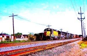 ORIGINAL KODACHROME SLIDE C&NW GP-40 #5506 BRIDGEVIEW, IL JUNE 12, 1988 - Picture 1 of 1