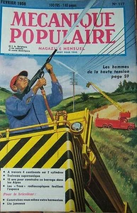 REVUE MECANIQUE POPULAIRE N° 117 TRAINEAU SUPERSONIQUE SOUS MARIN 2 CV 1956 - Picture 1 of 1