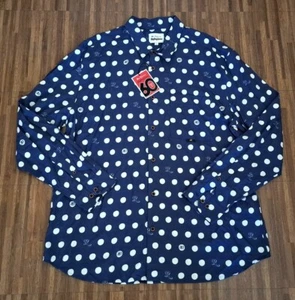 Ben Sherman X Rolling Stone 60th Anniversary Shirt Sze XL Blue Cotton NWT NNN - Picture 1 of 6