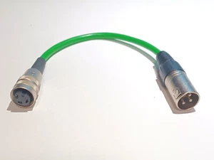 Tuchel ADAPTER Kleintuchel/DIN - XLR grün f.  MD421 u.a. - Bild 1 von 2