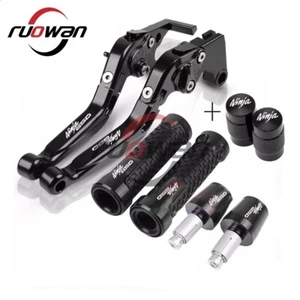For KAWASAKI NINJA 650 650R 2006-2023 CNC Handle Grips Cap Brake Clutch Levers - Picture 1 of 10