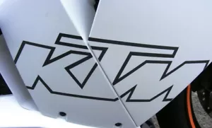 KTM RC8 main fairing decals Gloss Charcoal supplied or please ask for other - Picture 1 of 3