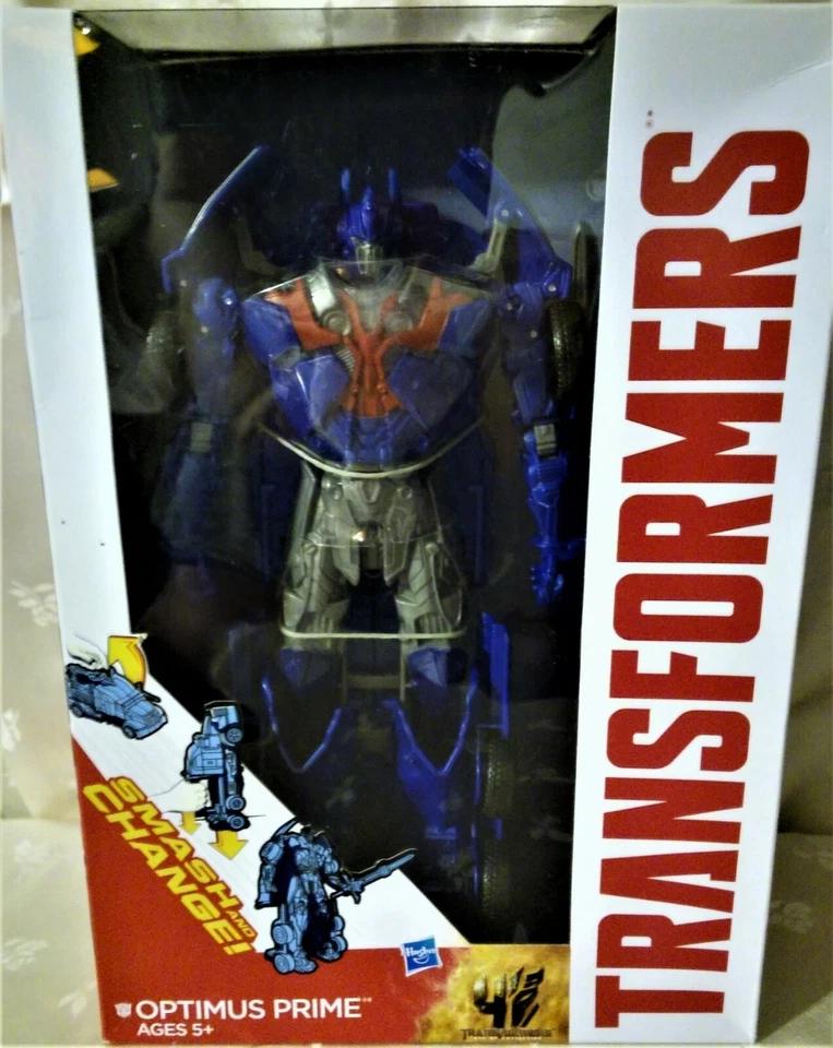 Transformers AOE Smash and Change Optimus Prime 10" Figure Hasbro A6144 2013