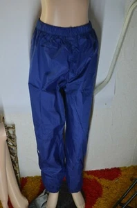 Pantalón Kway K. Way Deporte Marcha Raza Chándal Impermeable T S Azul Oscuro - Picture 1 of 2