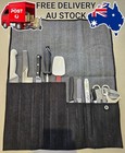 Handmade Knife Roll – 9 Slots for Chefs | Washable, Lightweight & Durable
