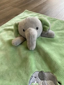 BABY STARTERS Green Elephant Lovey Security Blanket Plush~Wild About Mommy~ - Picture 1 of 7