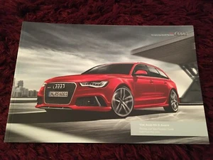 Folleto Audi RS 6 Avant 2014, mayo 2013 edición 1.0 edición del Reino Unido - precios y especificaciones RS6 - Imagen 1 de 1