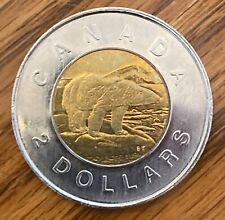 1996 Canada $2 two dollar toonie in nearly uncirculated condition - ACTUAL COIN