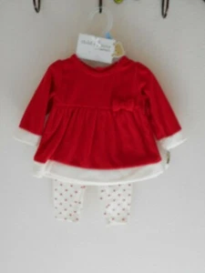 CARTER'S CHILD OF MINE-SIZE 0-3 MONTHS 2 PIECE PANTS SET RED AND WHITE - Picture 1 of 2