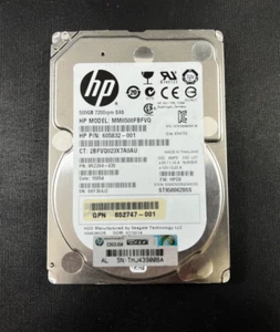 HP 500GB MM0500FBFVQ 2.5" Hard Disc Drive HDD - Picture 1 of 3