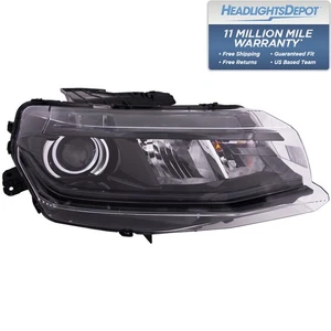 Headlight Halogen Right Passenger Fits 2016-2018 Chevrolet Camaro - Picture 1 of 7