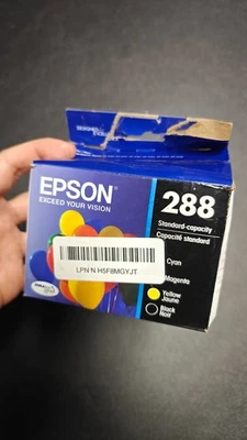 New Open Box Epson 288 4pk Magenta Yellow Cyan Black Ink Cartridges Exp 04/28 - Image 1 of 4
