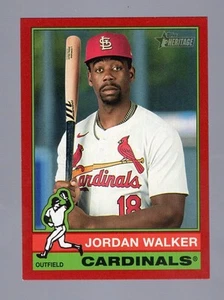 2025 Topps Heritage Red High Number SP Jordan Walker #451 - Bild 1 von 1