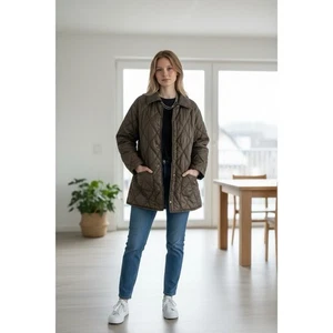 Abrigos acolchados oliva de colección años 60 para tareas de campo y chaqueta con cremallera aislada Clark se adapta a M - Imagen 1 de 9