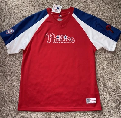 MLB Philadelphia Phillies Jersey Size Large Embroidered Genuine Merchandise NWT - Image 1 of 4
