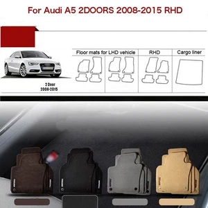 Full Set 1/2"Thick Solid Nylon Interior Floor Carpet Mats For RHD Audi A5 2door - Picture 1 of 6