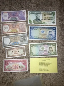 (8) 1956-1972 UNC BILLS from the JAN/FEB-1992 BANKNOTE PORTFOLIO(PERFECT) - Foto 1 di 15