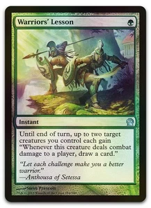 Warriors' Lesson #184 (Foil) (NM) Theros THS Magic MTG - Picture 1 of 2