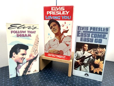 Elvis Presley VHS Lot - Easy Come Easy Go, Follow That Dream, Loving You - NEW! - Image 1 of 4