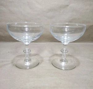 2er Set Vintage Libbey Georgian Champagner Coupes Cocktail Gläser * Mehr kaufen & sparen - Bild 1 von 4