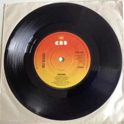 Boz Scaggs,  lowdown 7” 45 SINGLE VINYL 1976 Soul funk, nice copy (z - Image 1 of 2