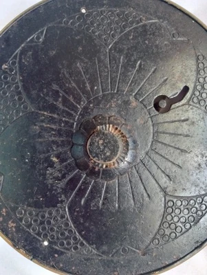 2 cerraduras de pecho japonesas antiguas Tansu y 2 manijas de estribo forjado Endo Meiji HIERRO Foto 1 de 4