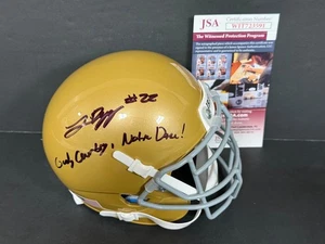Logan Diggs Notre Dame Auto Signed Mini Helmet JSA Witness COA God Country ND - Picture 1 of 1