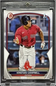 Kristian Campbell RARE ROOKIE  BOWMAN 1ST INVESTMENT CARD SSP MINT - Picture 1 of 2
