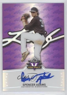 2014 Leaf Valiant Purple Prismatic /25 Spencer Adams #BA-SA1 Auto - Image 1 of 2