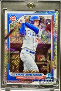 Pete Crow-Armstrong RARE ROOKIE REFRACTOR INVESTMENT CARD BOWMAN SSP MINT - Picture 1 of 3