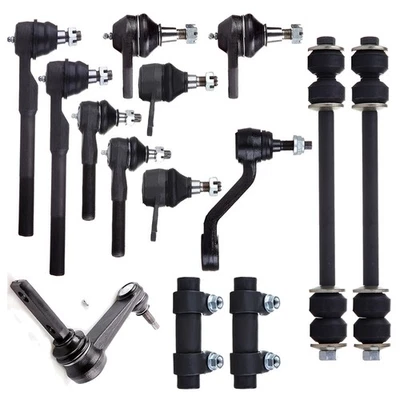 14Pcs Pitman Idler Arm Ball Joint Tie Rod For 2000-2001 Dodge Ram 1500 RWD Foto 1 de 4