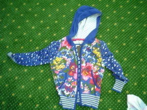 Catimini Urban Global Cardigan/Cardigan Blue Floral Size 12a - Picture 1 of 1