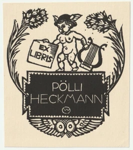 OTTO WIRSCHING: Exlibris für Pölli Heckmann - Imagen 1 de 1