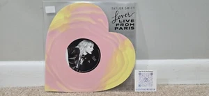 Taylor Swift - Lover (Live From Paris) Heart Shaped Vinyl 2025 Version FREE SHIP - Picture 1 of 4