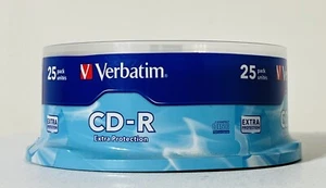 Verbatim CD-R Discs 700MB 25Pk Spindle Brand New - Picture 1 of 5