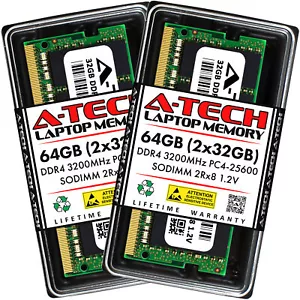 64GB 2x 32GB DDR4-3200 MSI GP66 Leopard GeForce RTX 30 GF63 Thin 12VE Memory RAM - Picture 1 of 7