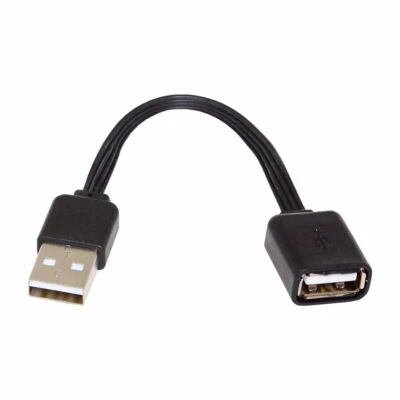Jimier USB 2.0 Type-A Male to USB Type-A Female Data Flat Slim FPC Cable for FPV - Image 1 of 4