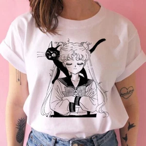 Sailor moon Tsukino Usagi Cosplay Anime Manga T-Shirt Shirt Unterhemd Undershirt - Picture 1 of 4