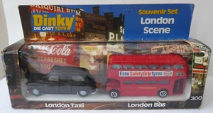 Dinky Toys 300 London Scene Souvenir Set Taxi and Bus 1978 Boxed Set Original!!! - Picture 1 of 5