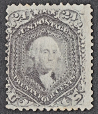 US Sc# 70a *MINT NO GUM* { 24c WASHINGTON } BEAUTY OF 1861 "SCARCE CV$ 1,250.00 - Image 1 of 4