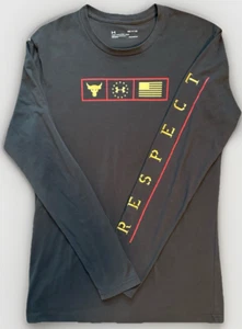 Under Armour Project Rock Respect Long Sleeve Shirt | Men's S | Heatgear Loose - Picture 1 of 7