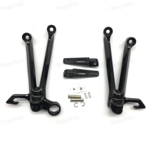 Brand new Black Rear Foot Pegs Bracket For Suzuki GSXR1000 2005-2006 K5 - Picture 1 of 6
