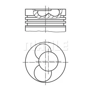 Piston MAHLE for Alhambra Sharan Golf A4 Galaxy Bora A6 Passat Van 030 57 02 Top - Picture 1 of 6