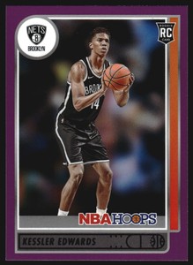 2021-22 Hoops Purple Brooklyn Nets Basketball Card #246 Kessler Edwards