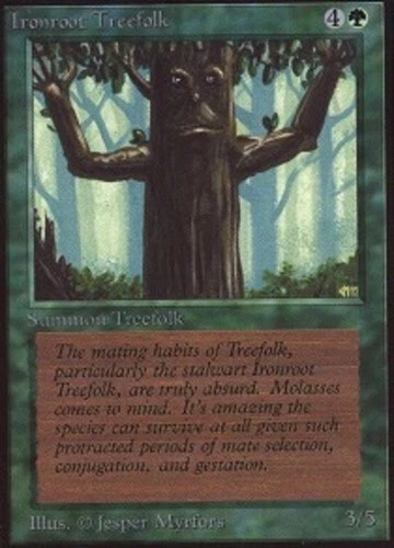 Ironroot Treefolk ~ Lightly Played Unlimited MTG Magic UltimateMTG Green Card - Image 1 of 1