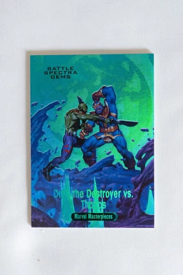 2016 Marvel Masterpieces Battle Spectra Gem Drax the Destroyer vs Thanos BS8 /99 - Image 1 of 3