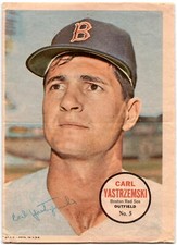 1967 TOPPS POSTERS #5 CARL YASTRZEMSKI RED SOX