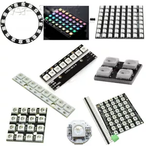 WS2812 Striscia LED 5050 RGB 1 8 12 16 24 64 bit LED anello/lampada quadrata modulo luce - Foto 1 di 93