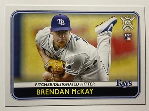 2020 Topps Big League #122 Brendan McKay Rookie Card RC Tampa Bay Rays - Picture 1 of 2