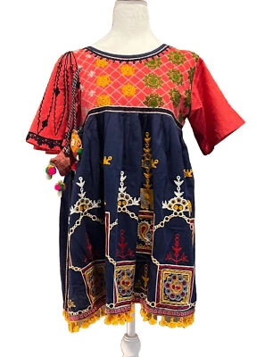 MESMOREA Bollywood Indio Paquistaní Étnico Ropa de Fiesta Navratri Kediya Lino Talla XL Foto 1 de 4